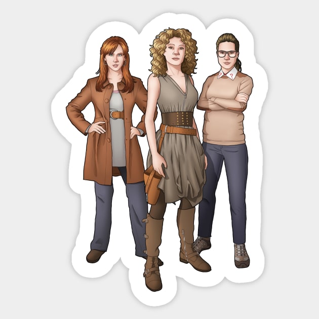 Children of Time - Four Sticker by eclecticmuse